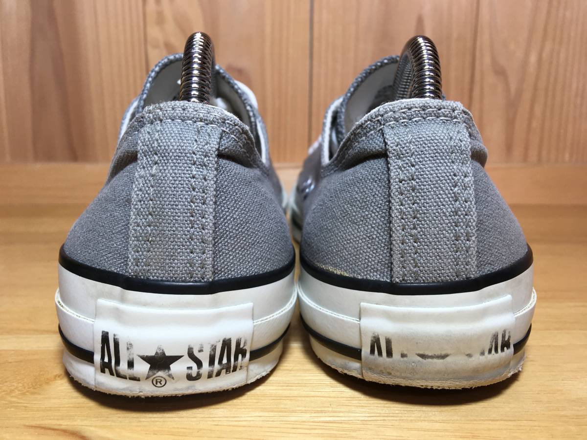 *CONVERSE Converse ALL STAR all Star Lo gray × white 25.0cm Used inspection skate bo- DIN g zipper Taylor 