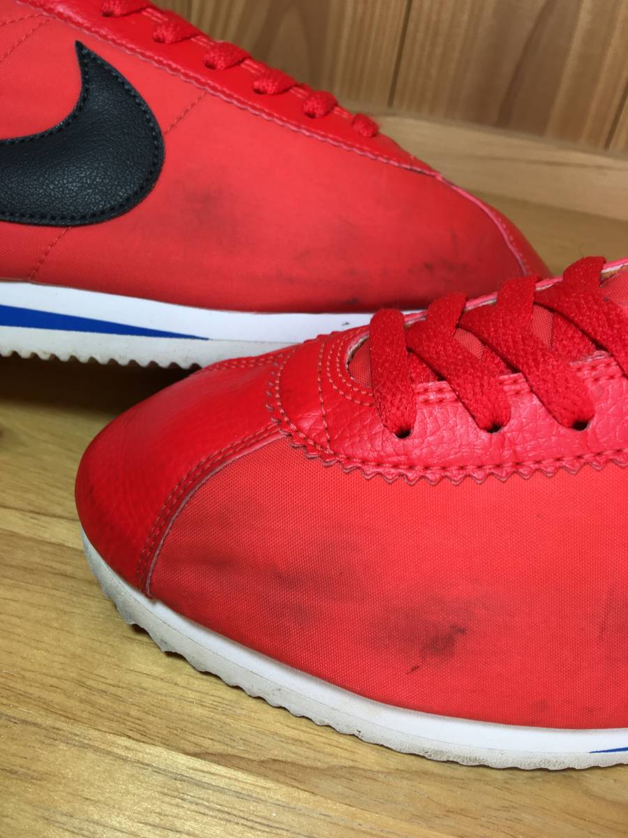 ★NIKE ナイキ CLASSIC CORTEZ クラシック ナイロン コルテッツ 赤×黒 2013年製 26.5cm Used 検 VNTG ワッフル LDV スニーカーの画像7