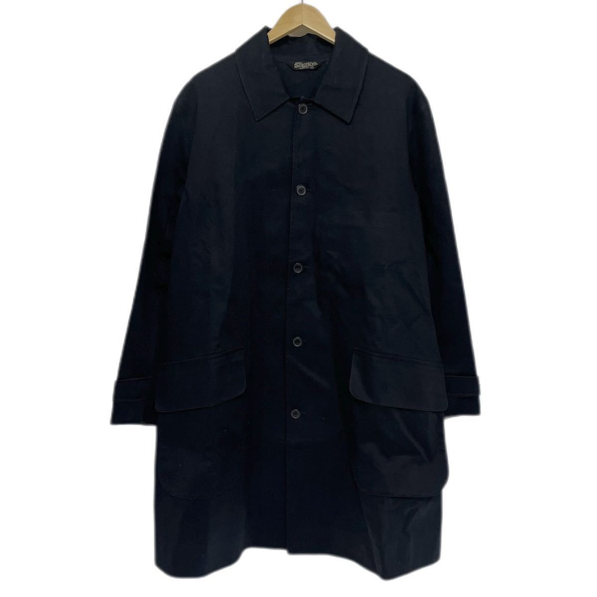 【 RRL 】 Waterproof Top Coat ステンカラー コート XL ブラック ウォータープルーフ トップコート ダブルアールエル Ralph ラルフ_画像1