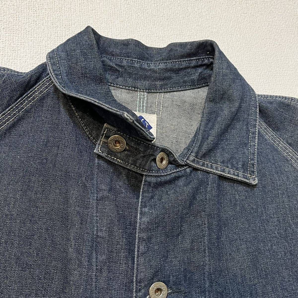 【 POST OVERALLS 】 90s アメリカ 製 デニム カバーオール ジャケット L o'alls ポスト オーバーオールズ USA DENIM_画像5