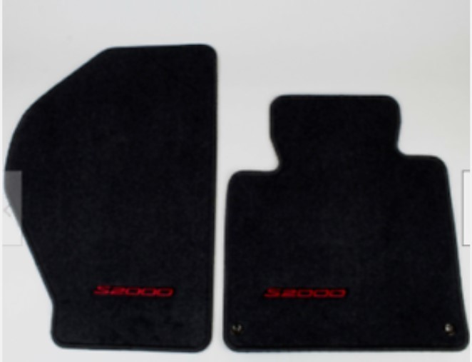 新品未使用ホンダ 純正ホンダ S2000 ブラック レッド スティッチングカーペットセット フロアマット RHD OEM_画像2