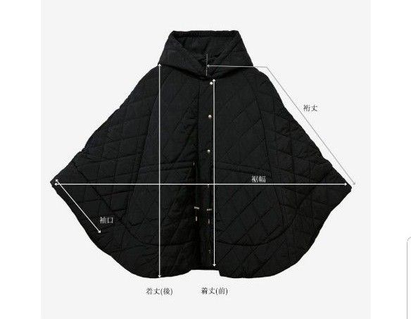 maison de Dolce キルティングポンチョ【black】|Yahoo!フリマ maison de Dolce キルティングポンチョ【black】|Yahoo!フリマ