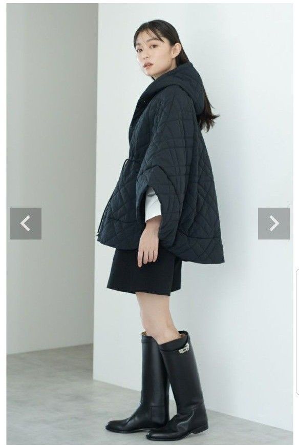 maison de Dolce キルティングポンチョ【black】|Yahoo!フリマ maison de Dolce キルティングポンチョ【black】|Yahoo!フリマ