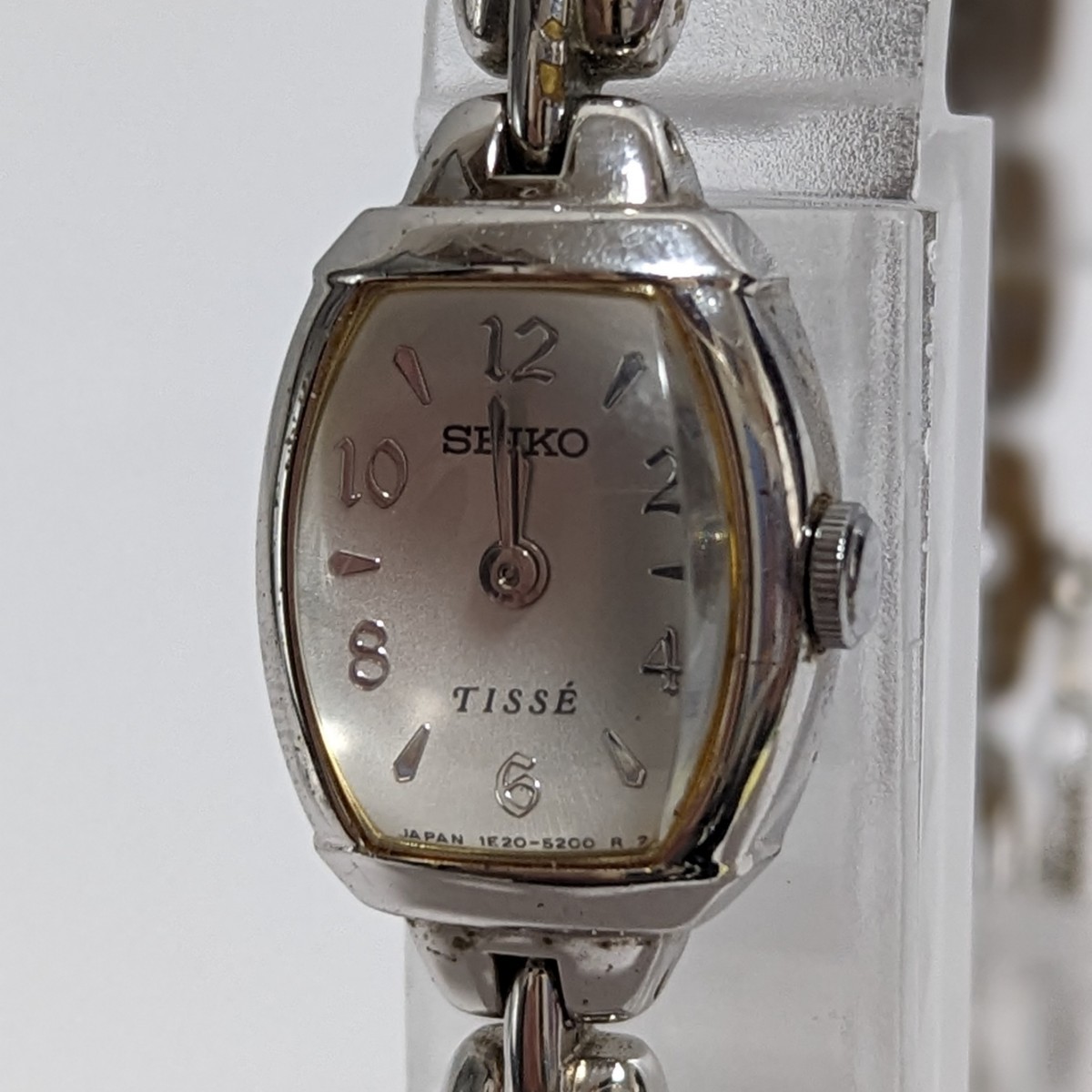 SEIKO セイコー 1E20-3050 QUARTZ クォーツ シルバー レディース 2針 腕時計 中古 D76_画像2