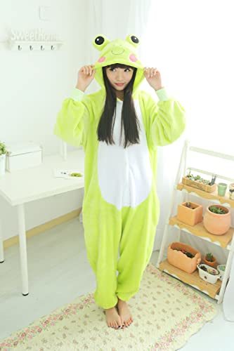 [dorawithme].... pyjamas for children animal cartoon-character costume Kids frog cartoon-character costume ( Kids 110CM)