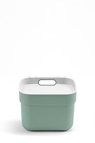 CURVER(カーバー) 分別ダストボックス 5L グリーン 丸洗いできる 軽い 持ち運び簡単 リサイクル原料 蓋つき ・・・_画像1