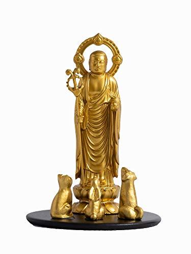 仏像 ペット地蔵菩薩 7.5cm（金色）＿『動物守護・ペット供養』 高岡銅器(Ｐじぞう/S)