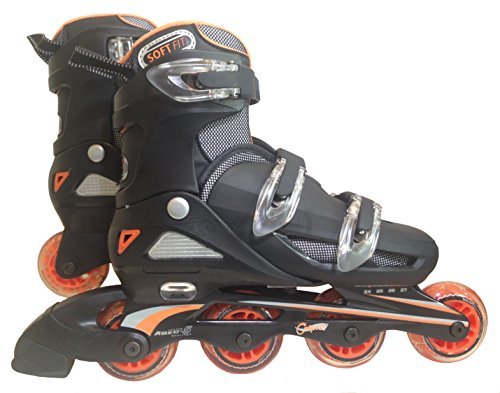  higashi person industry one touch size adjustment type inline skates CA9000F orange 24cm~27cm