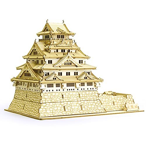 ki-gu-mi 大阪城 - 小学生 から 大人 まで 楽しめる 木製 3D 立体パズル DIY 工作キット - 男の子・・・_画像1