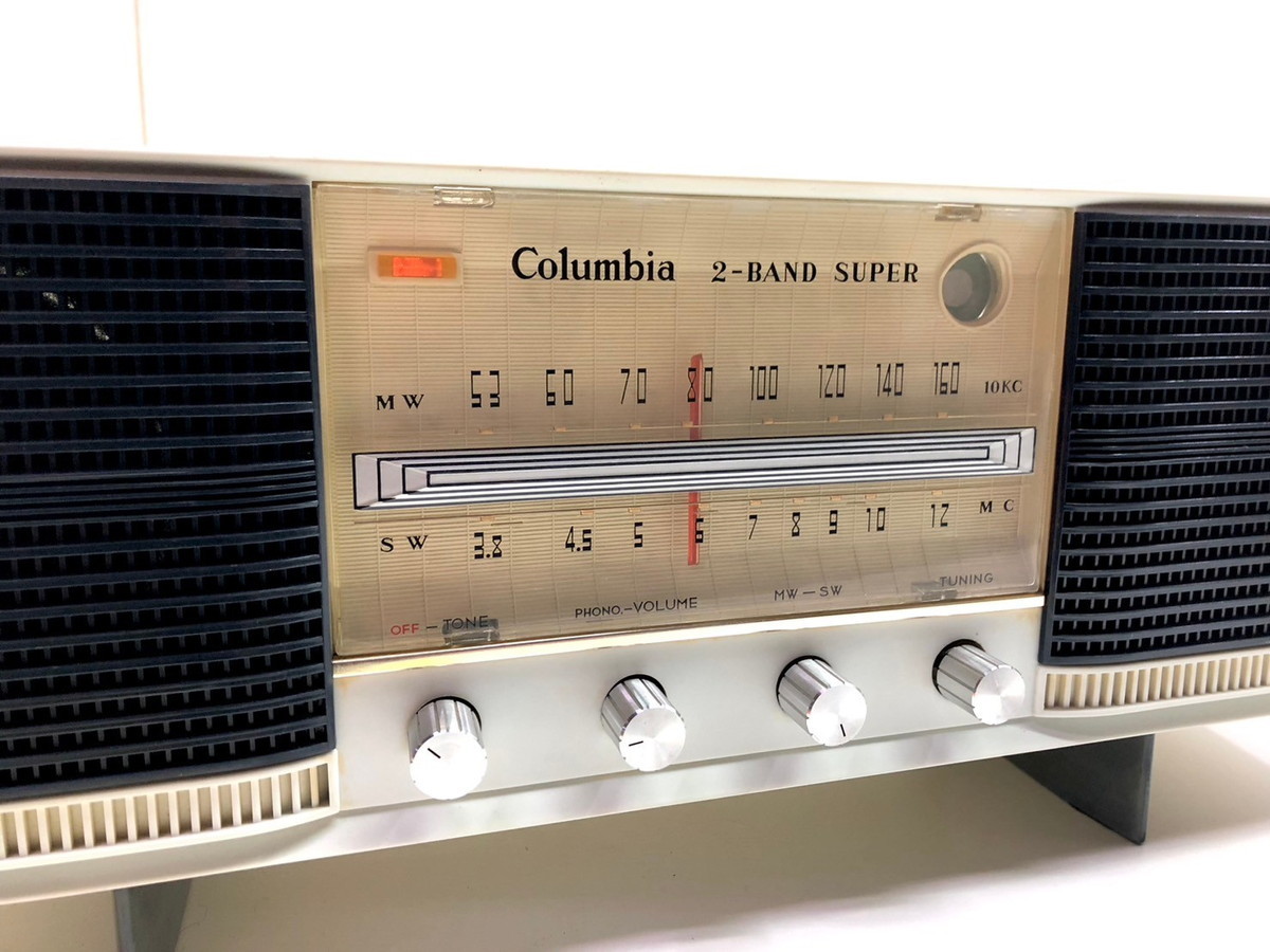 ■□18109-B52 Columbia コロンビア ラジオ 真空管ラジオ 2-BAND SUPER 1212 昭和レトロ アンティーク_画像6