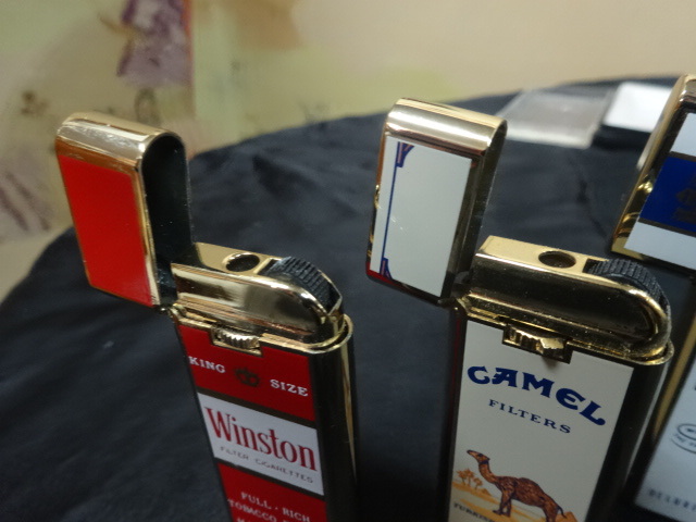 当時物 アンティーク 昭和レトロ ガスライター タバコ銘柄 winston・CAMEL・KENT・Rothmans 4種類 未使用品_画像7