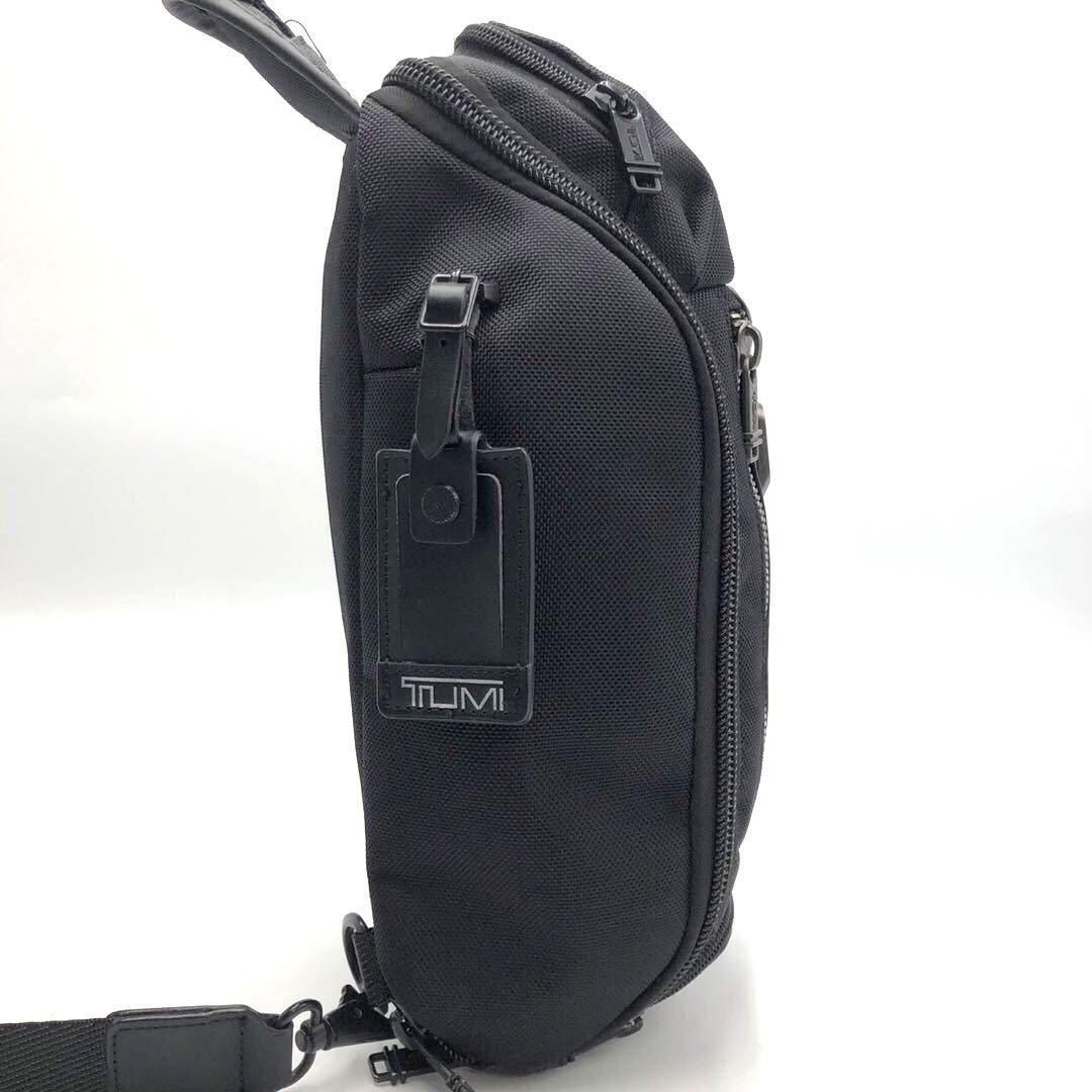 【美品】TUMI トゥミ ボディバッグ ケリー スリング ALPHA BRAVO アルファブラボー レザー932399D ブラック 黒_画像5