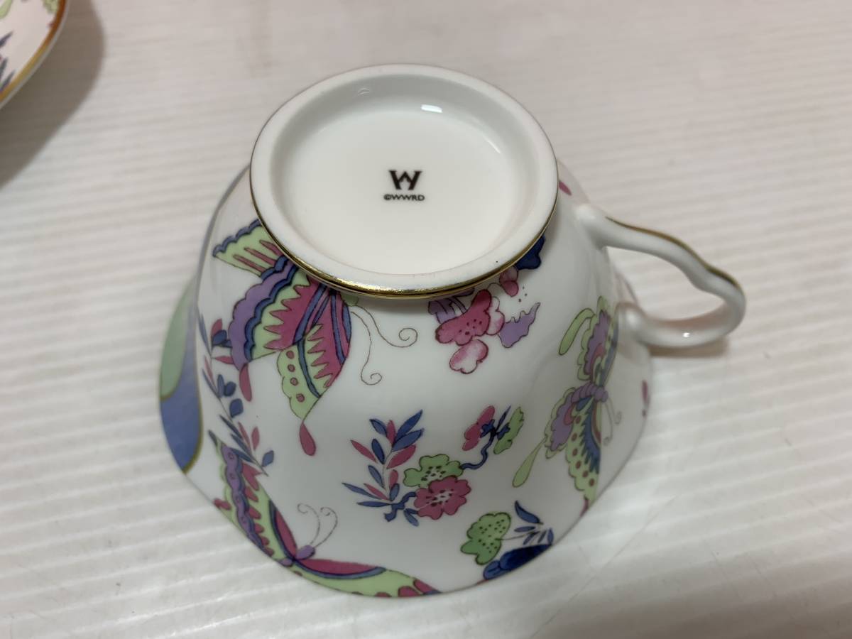 7064◇WEDGWOOD　ウエッジウッド　BUTTERFLY BLOOM　バタフライ ブルーム カップ＆ソーサー 1客【写真追加あり】◆C1_画像9