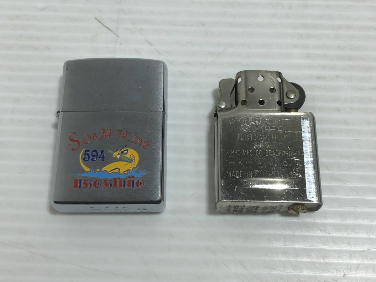 180236◆Zippo　ジッポ　SUBMARINE　594　ISOSHIO　K　01　BRADFORD.PA　USA　カバー◆G_画像1