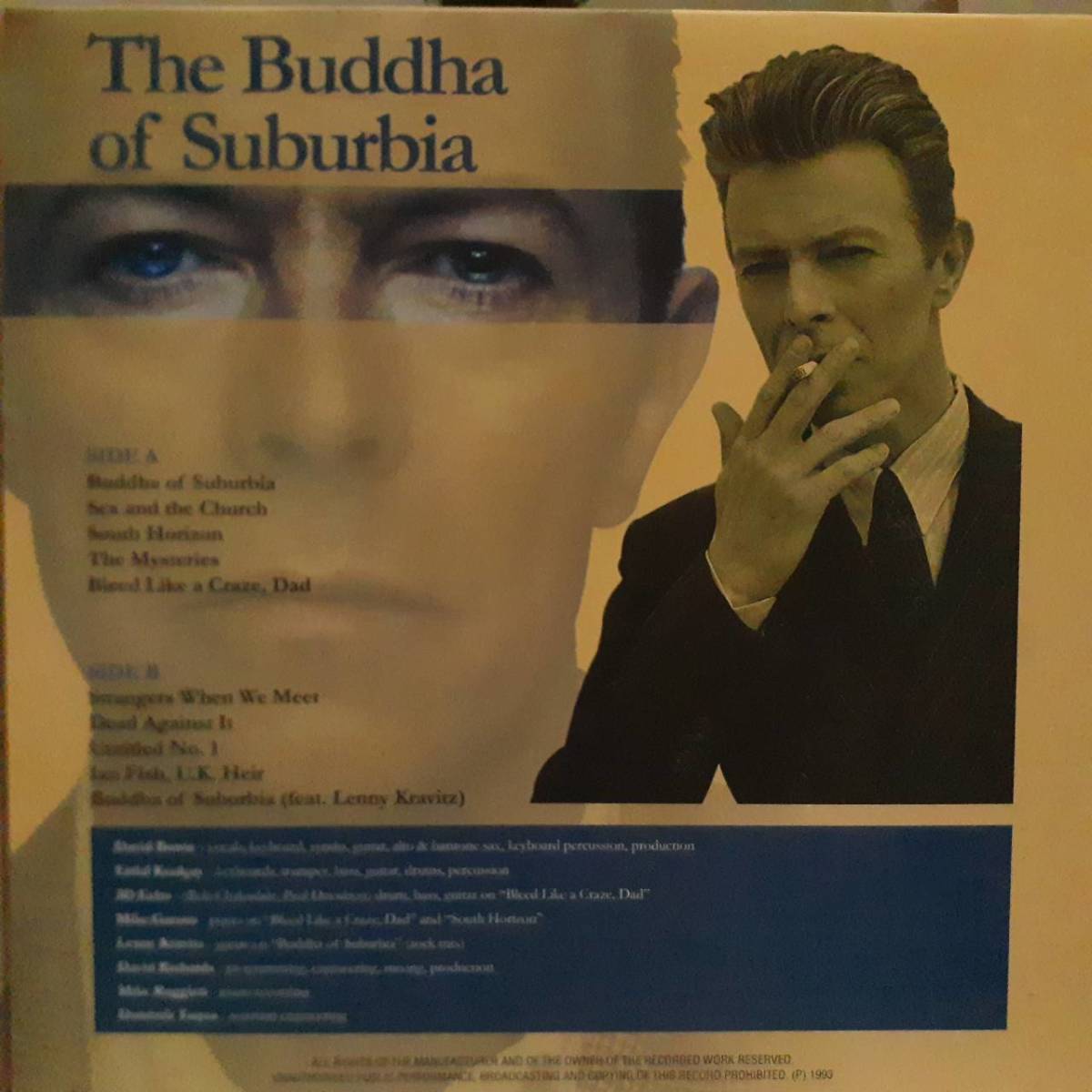 400枚限定 金盤 欧州ARISTA盤LP！David Bowie / The Buddha Of Suburbia 2016年 150.8220 郊外のブッダ デビッド・ボウイー Lenny Kravitz_画像6