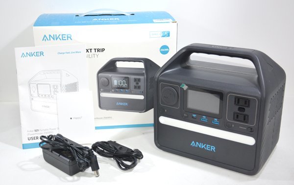【SALE／37%OFF】 Power Portable 521 Anker ★極美品！ANKER Station 元箱付！★ ポータブル電源 256Wh) (PowerHouse 発電機
