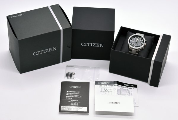 ★箱保付！美品！CITIZEN シチズン ATTESA アテッサ AT8181-63E ダイレクトフライト ACT Line エコ・ドライブ電波時計 メンズ★_画像10