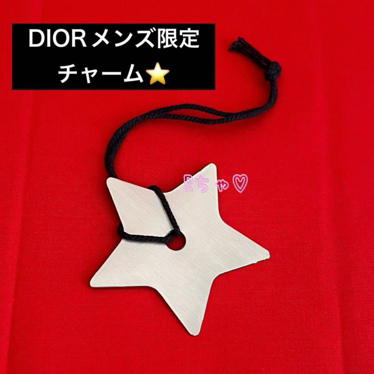 ディオール DIOR メンズ限定 シルバー スターチャーム 星チャーム バッグチャーム ノベルティ 非売品 人気 ホリデー 星型