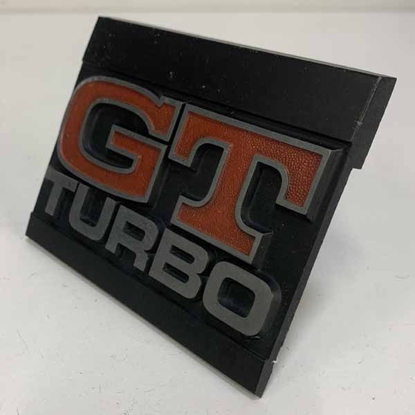 希少品　日産スカイライン　ジャパン　2000GTターボ　GTturbo　フロントエンブレム　バッジ　旧車　激レア　レトロ　当時物　街道レーサー_画像2