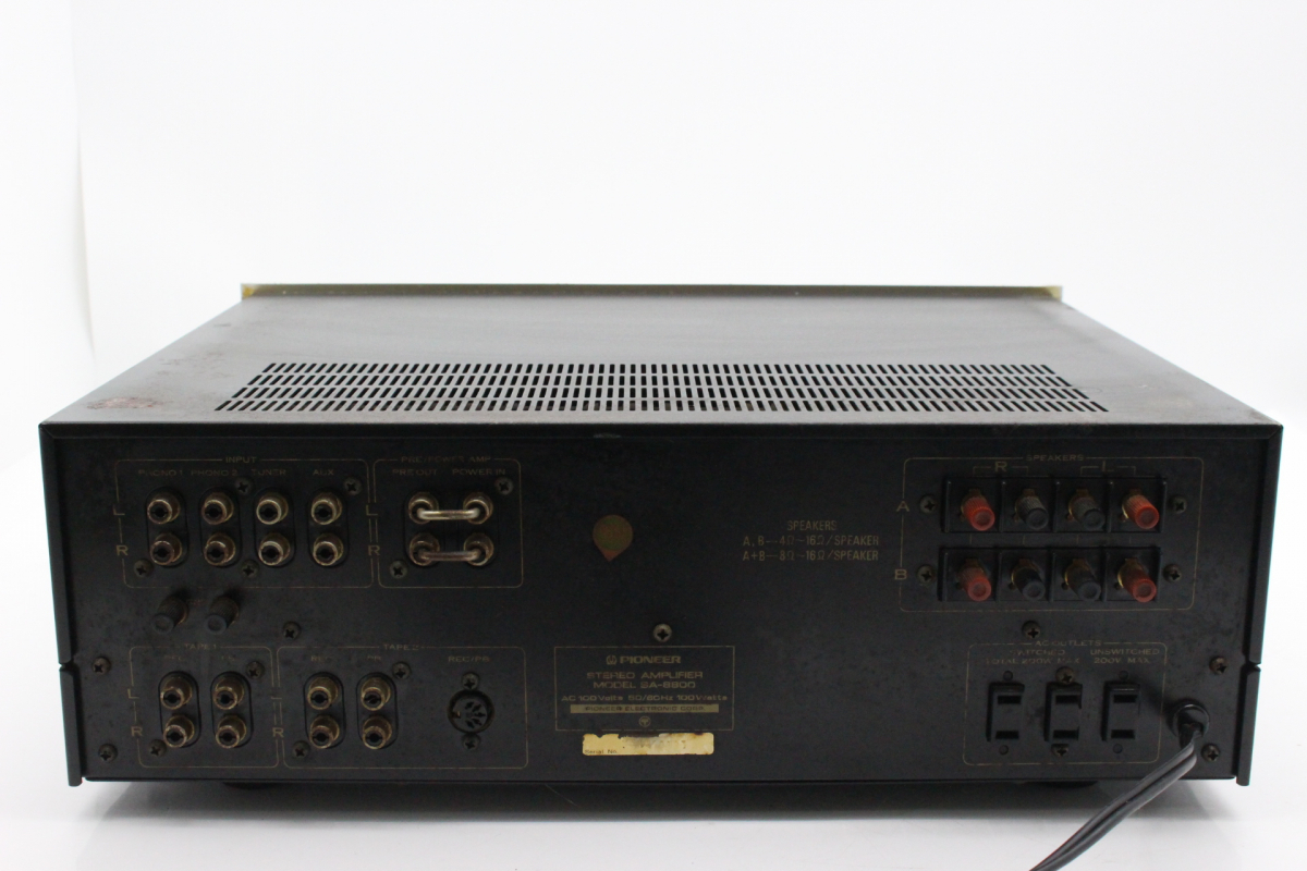 【ト石】 PIONEER パイオニア SA-8800 プリメインアンプ 1975年製 現状品 部品取りなどに ECZ01EWH1I_画像3