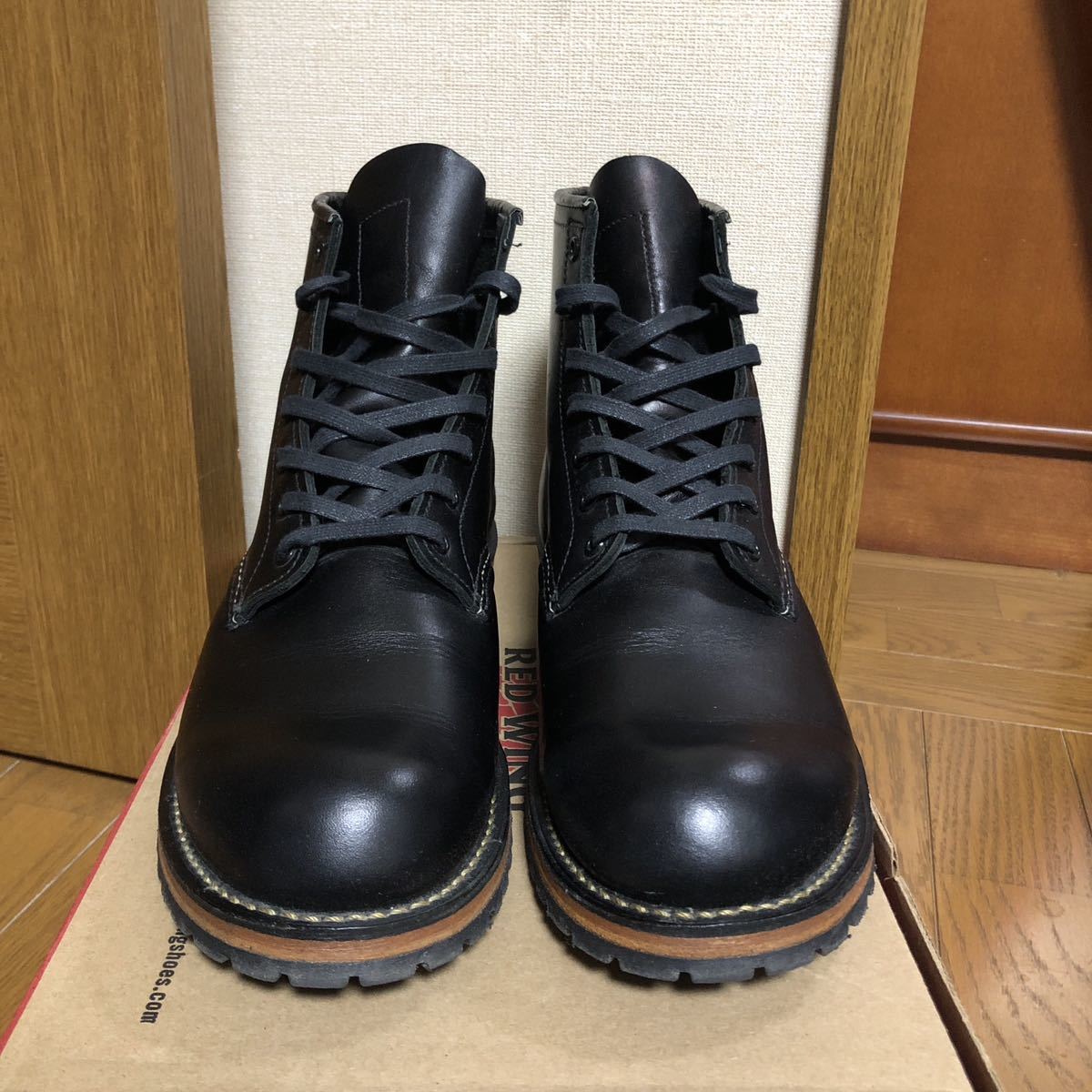 RED WING レッドウィング 9414 ベックマン ブーツ BECKMAN BOOT 10D ブラック フェザーストーン 19年製 箱付 REDWING レッドウイング 9014_画像5