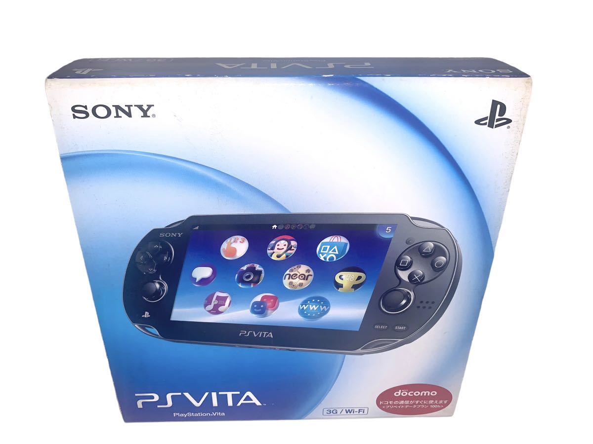 美品　PlayStation Vita 本体　ps vita 3G/Wi‐Fiモデル クリスタル・ブラック　PCH-1100 AA01_画像2