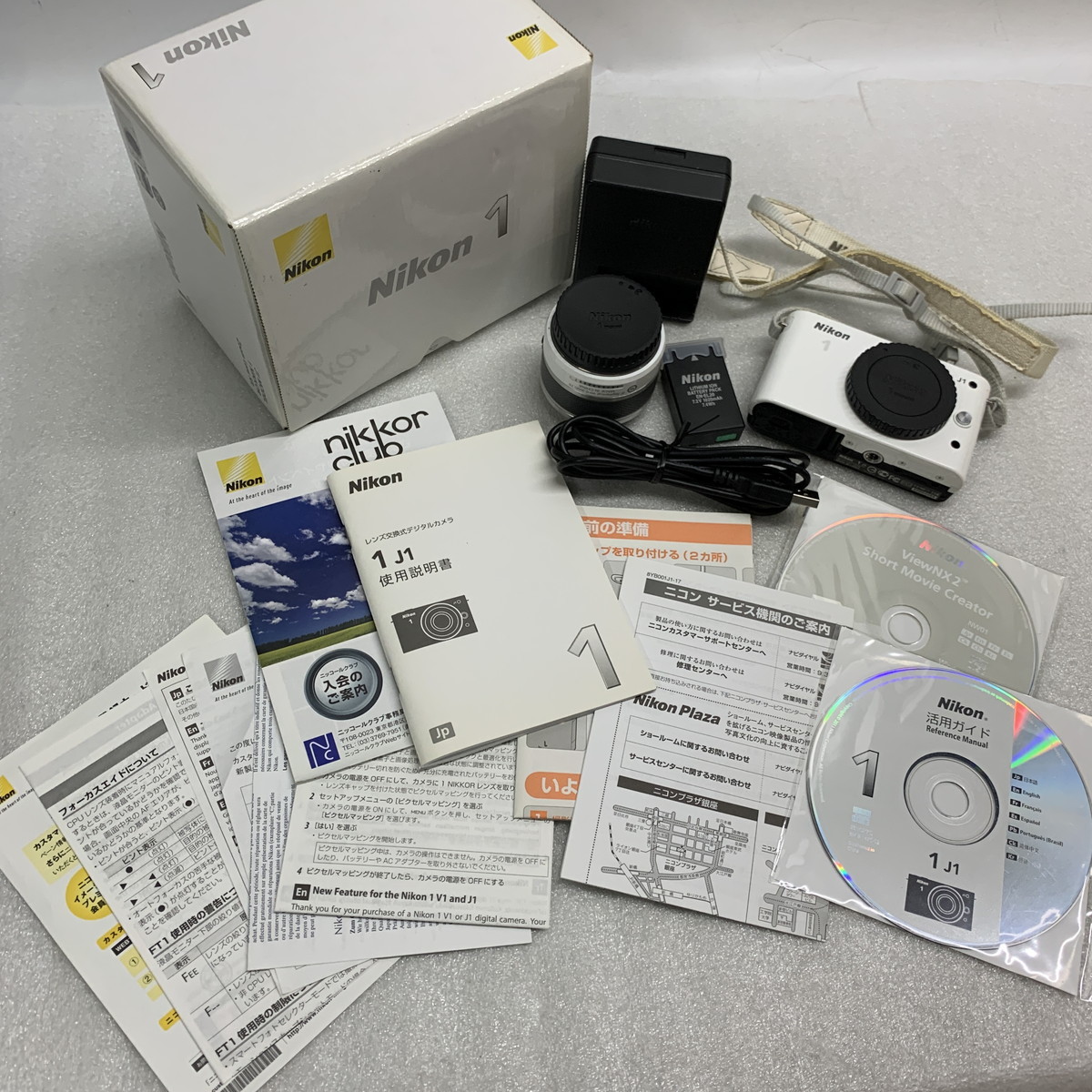 ◇ [1円スタート] Nikon 1 [ J1 ] デジタルカメラ 【！固定爪破損！】 デジカメ コンデジ ニコン / ジャンク(S231206_5)_画像1