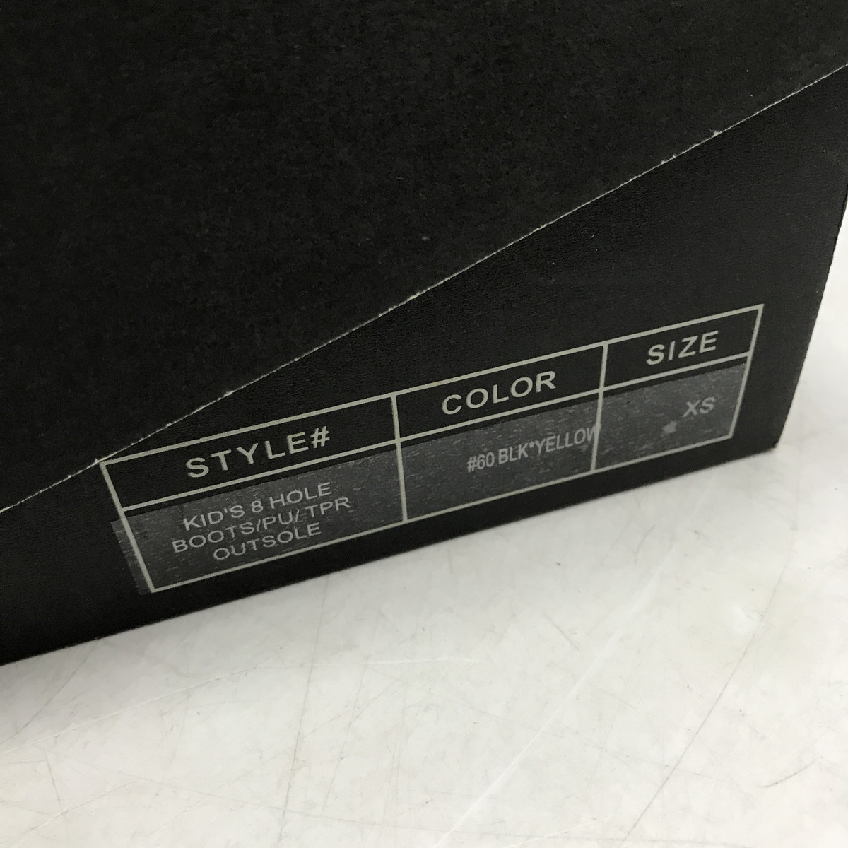 ●Hysteric mini ヒステリックミニ 8ホールブーツ　サイズXS　ブラック　靴紐イエロー使用感多め　中古(u1212_12)_画像9