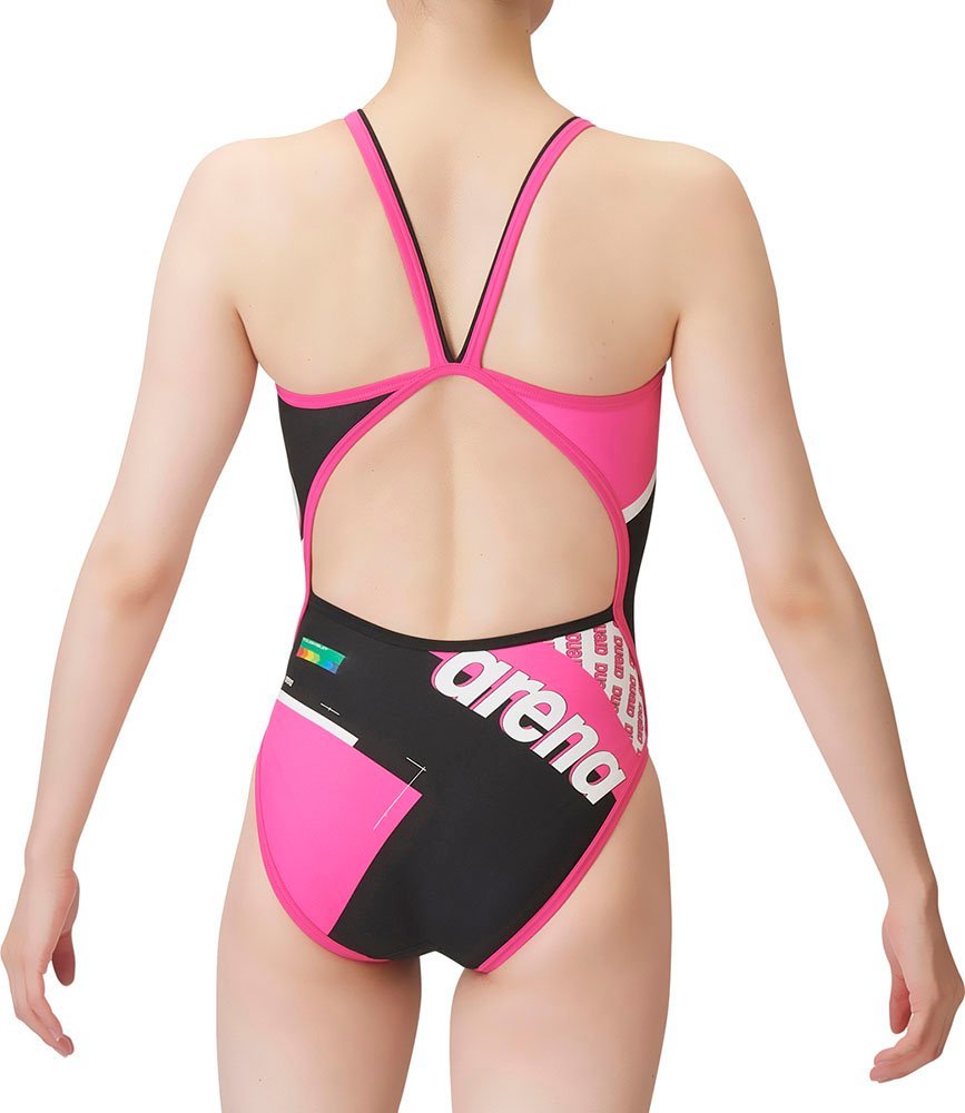 1514835-ARENA/レディース 競泳トレーニング水着 ワンピース オープンバック 水泳 練習用/M_画像2
