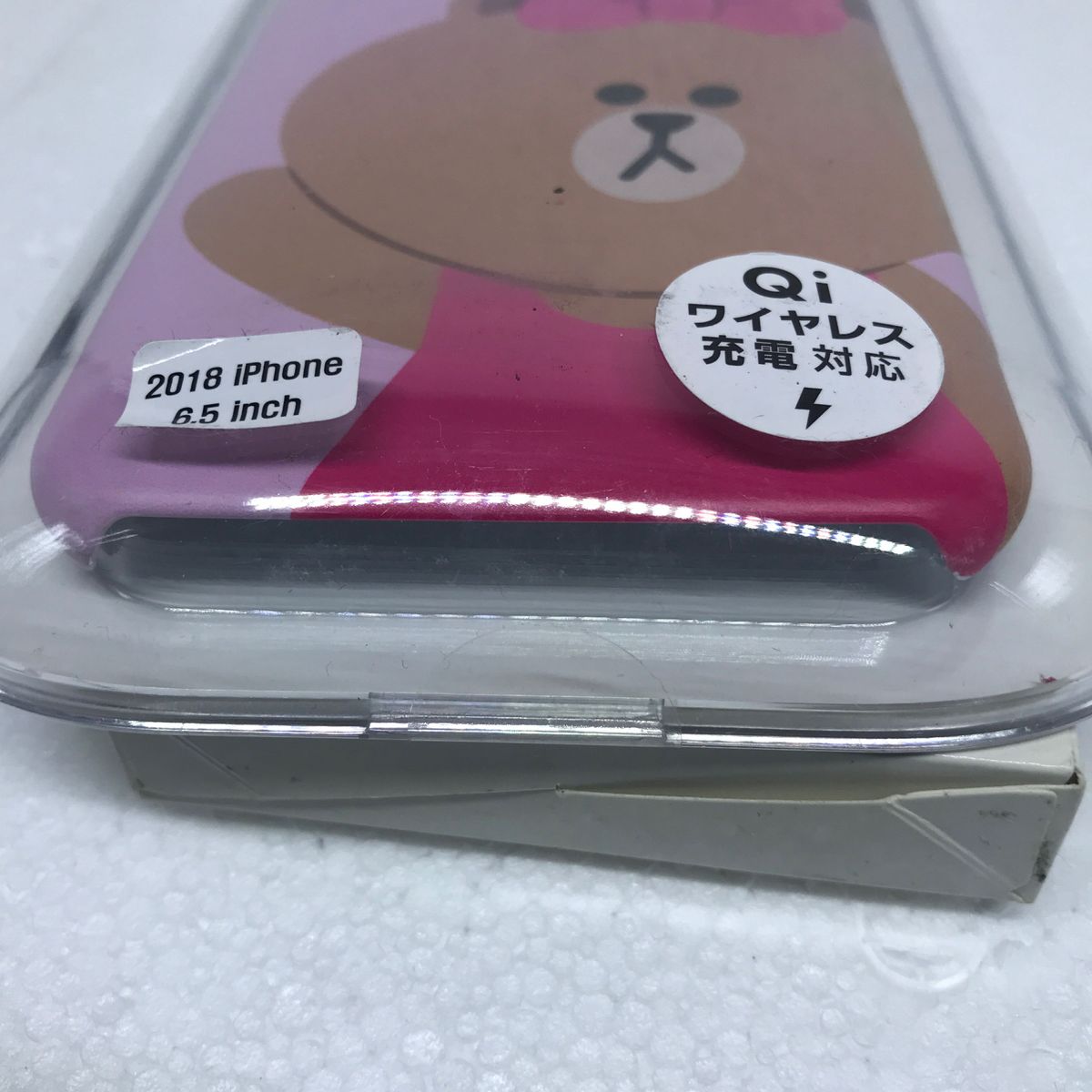 未使用　iPhone XS Max用? 2018/6.5inch用 SLIMFIT ラインフレンズチョコ　ケース　カバー　訳あり品