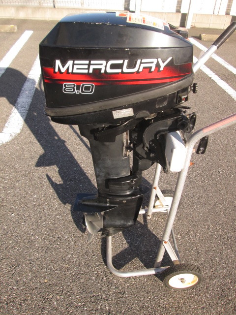 マーキュリー 2サイクル 船外機8.0馬力 MERCURY 中古_画像1