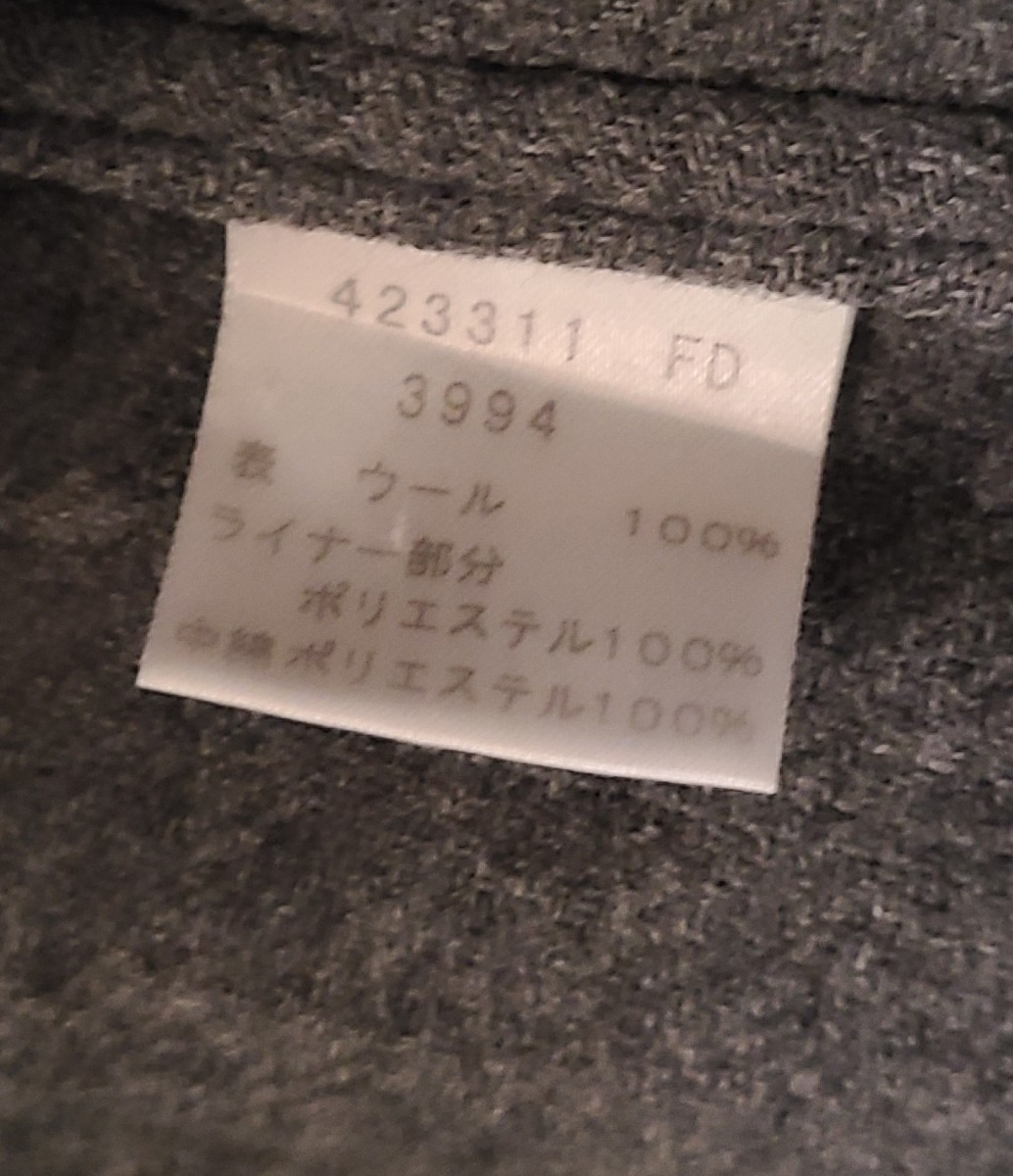 【PAUL SMITH】 ポールスミスロンドン ステンカラーコート ジャケット 日本製 Mサイズ メンズ 黒_画像8
