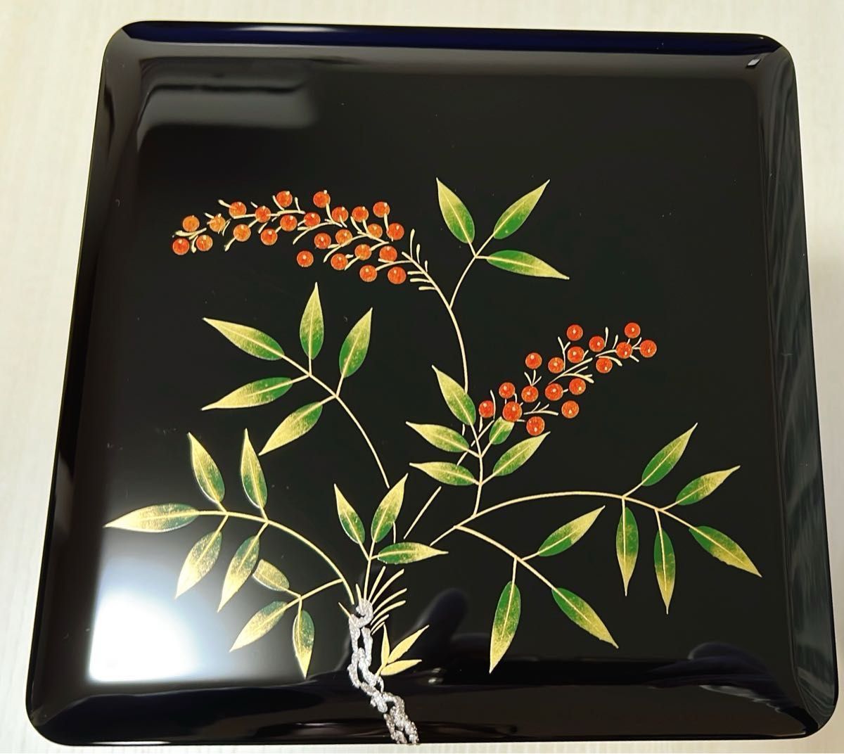 重箱 南天 銀錆 溜 重箱 重箱 南天 銀錆 溜 重箱