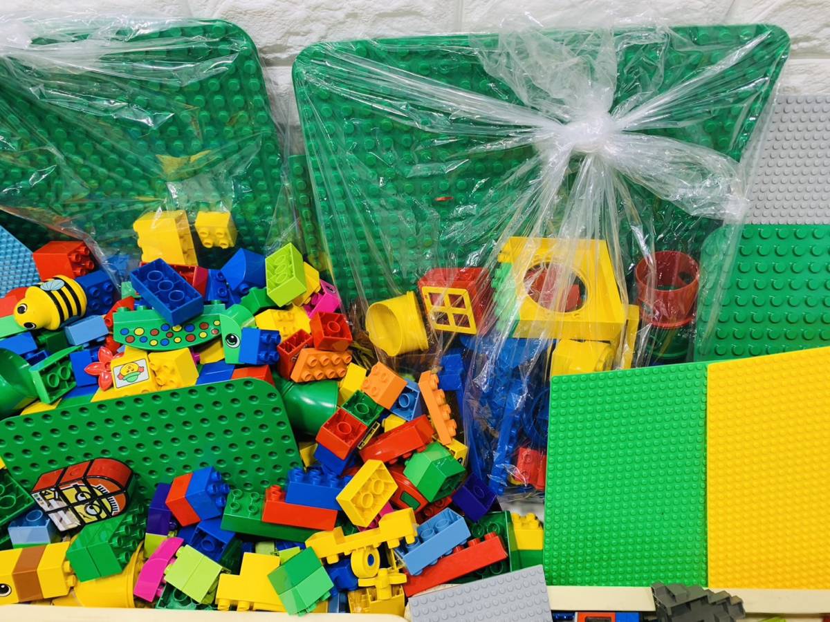 h80★約18㎏160サイズ1円～★ LEGO レゴブロック 大量 duplo デュプロ フィグ 基礎版 パーツ 大量 まとめ売 セット 現状品_画像4