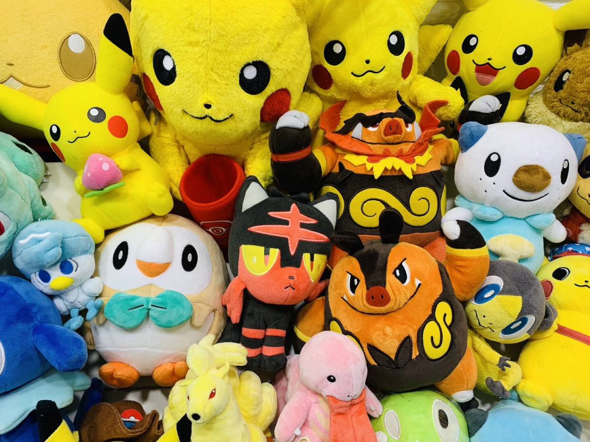 h89☆140サイズいっぱい1円～ポケモン ポケットモンスター Pokemon 限定 レア グッズ 雑貨 ぬいぐるみ 大量 当時物 キャラ まとめてセット_画像6