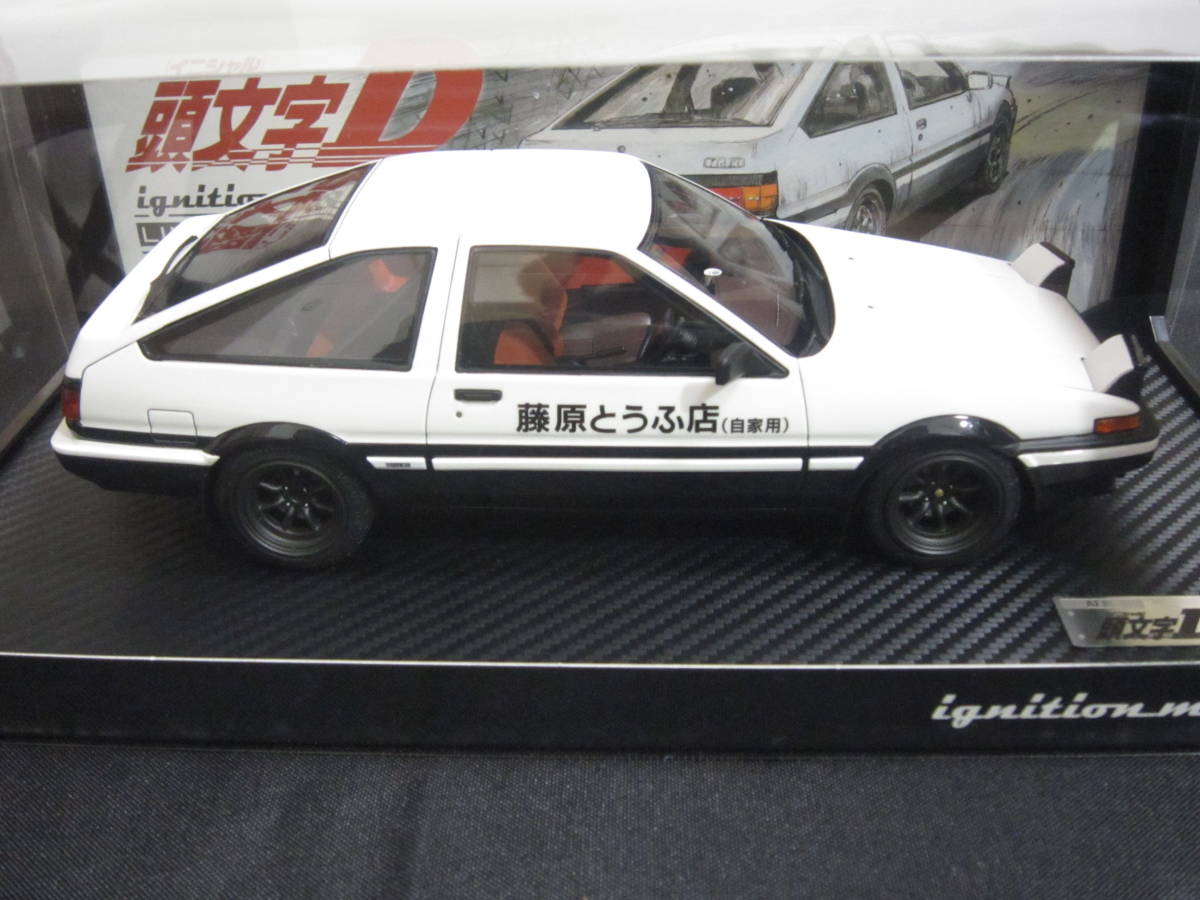 IG2871 1/18 INITIAL D Toyota Sprinter Trueno 3Dr GT Apex (AE86) White/Black_画像5