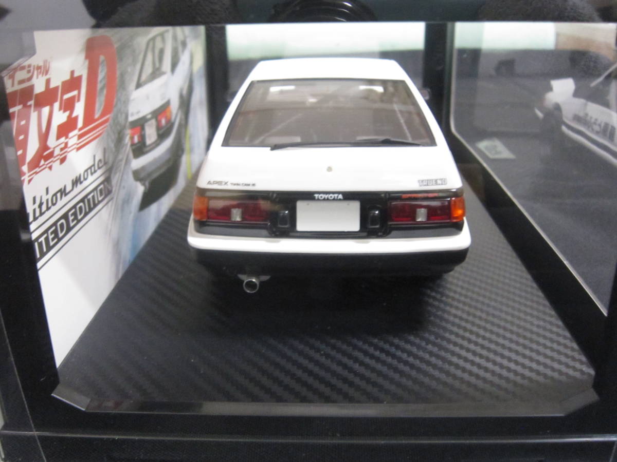 IG2871 1/18 INITIAL D Toyota Sprinter Trueno 3Dr GT Apex (AE86) White/Black_画像7