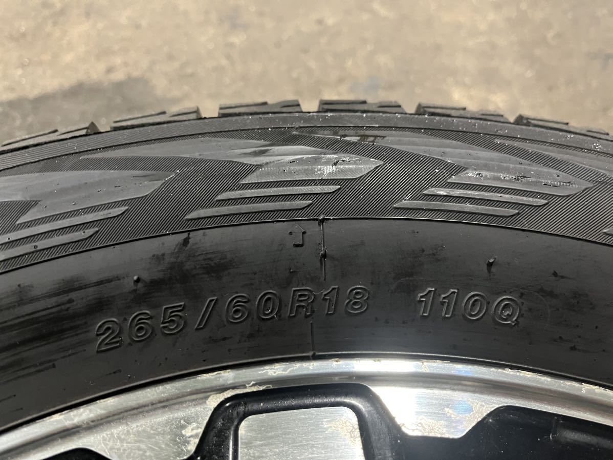 ☆バリ溝☆265/60R18スタッドレス4本セット ヨコハマ アイスガード ランクル　プラド ハイラックス　サーフ R17 R16_画像6