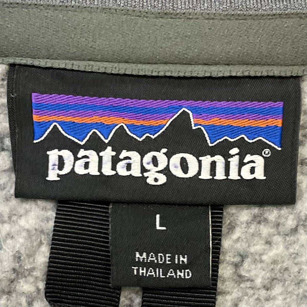 Patagonia ベターセーター ハーフジップ L グレー プルオーバー フリース ジャケット パタゴニア Better Sweater 2018年製 25522_画像4