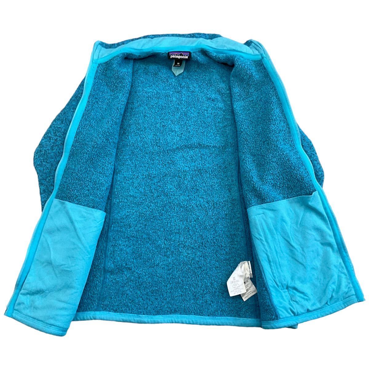 Patagonia ベターセーター XS ターコイズブルー フルジップ ジャケット アウトドア フリース パタゴニア Better Sweater 2015年製 25542_画像3