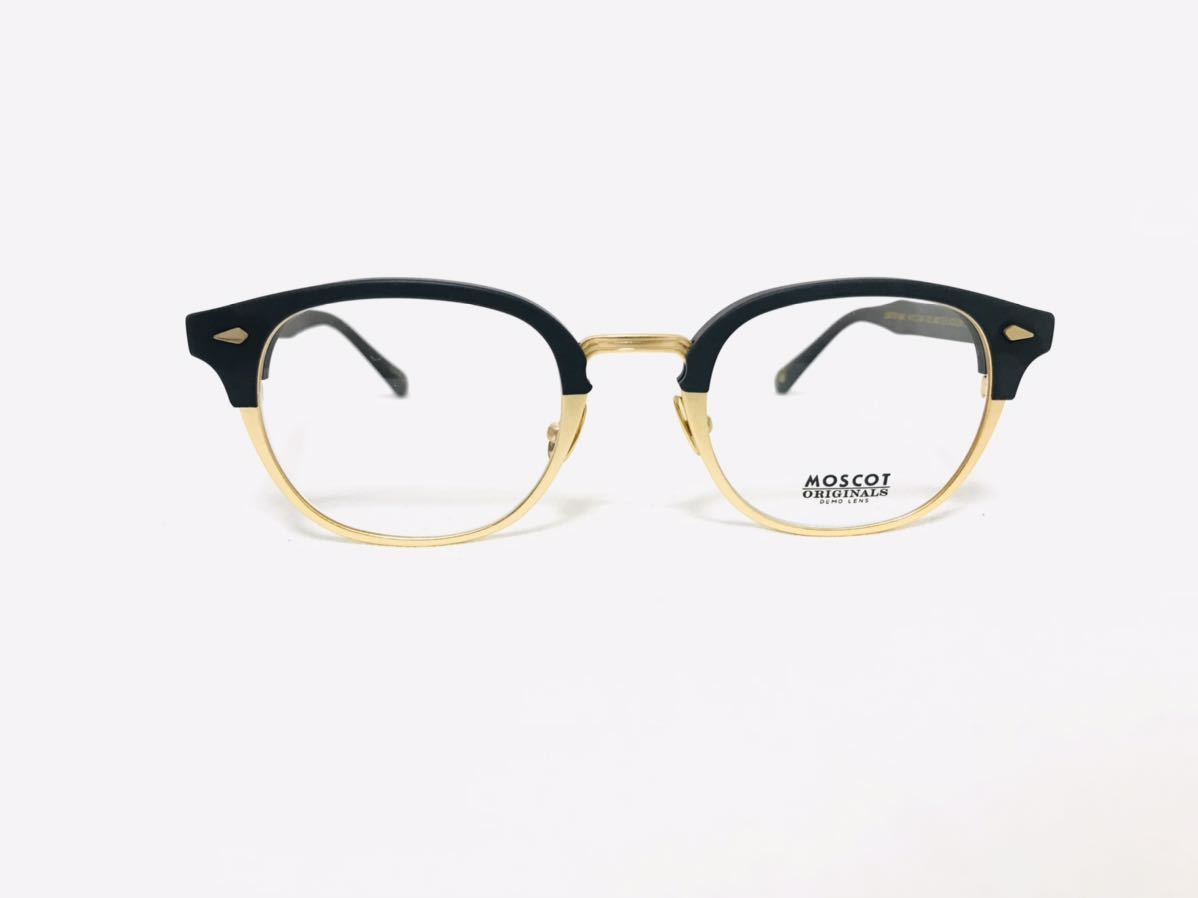 【モスコット メガネフレーム】MOSCOT LEMTOSH-MAC 49□23-148 Col.MATTE BLACK/MATTE GOLD_画像2