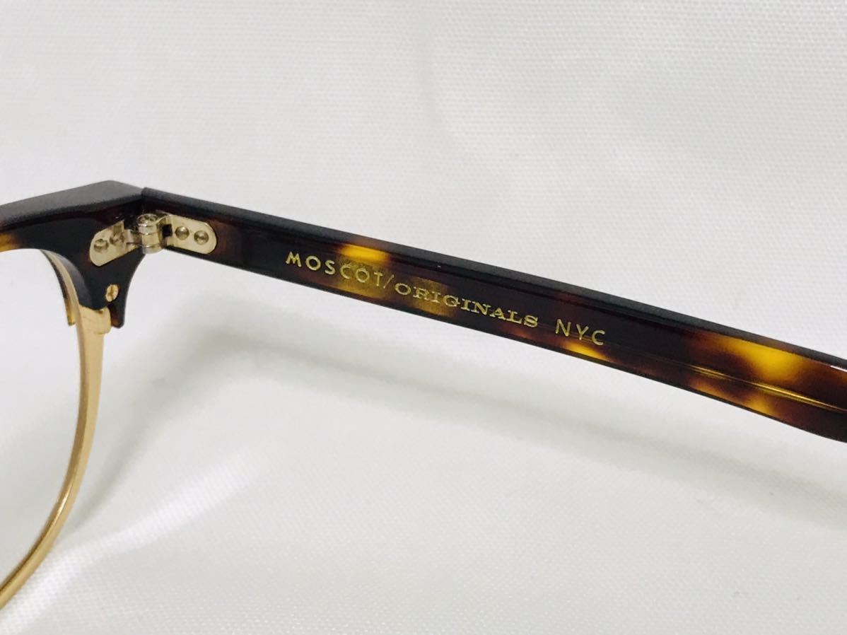 【モスコット 眼鏡フレーム】MOSCOT ORIGINALS NYC LEMTOSH-MAC 49□23-148 Col.TORTOISE MATTE GOLD_画像8