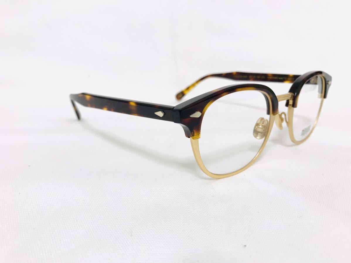 【モスコット 眼鏡フレーム】MOSCOT ORIGINALS NYC LEMTOSH-MAC 49□23-148 Col.TORTOISE MATTE GOLD_画像4