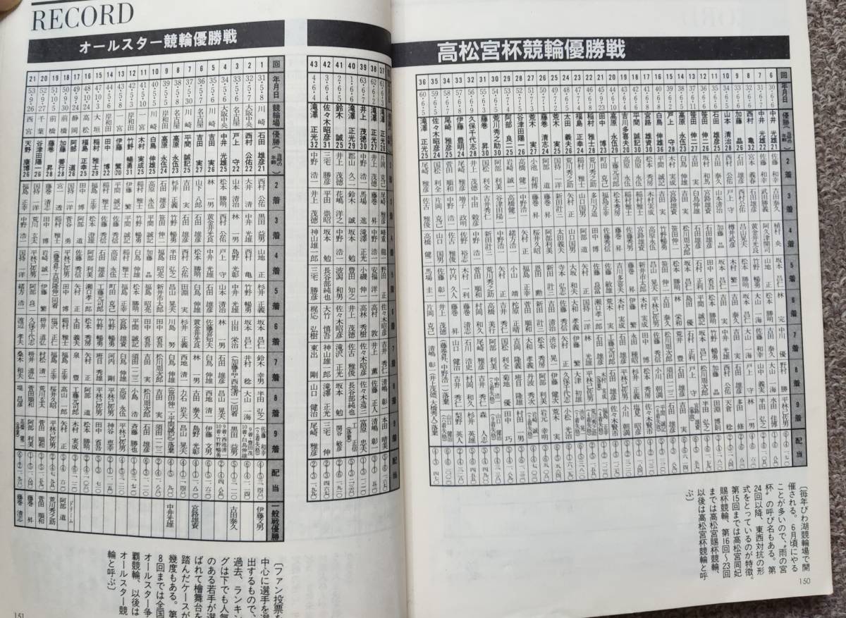 93年版S級競輪選手名鑑