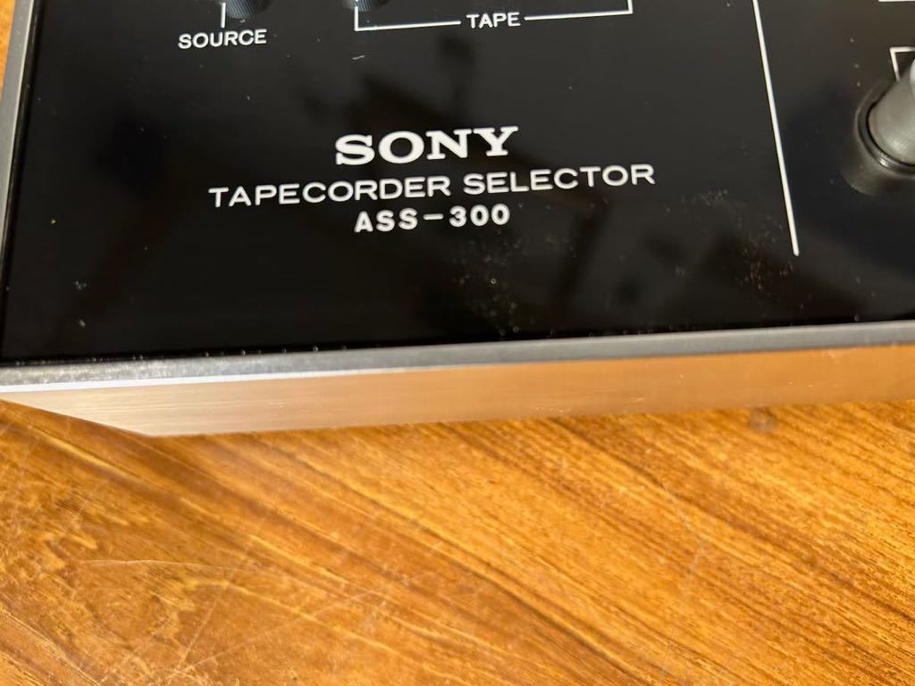 SONY ソニー TAPECORDER SELECTOR テープコーダー セレクター ASS-300 3台のテープデッキを自由に切り替えられるテープデッキセレクター_画像3