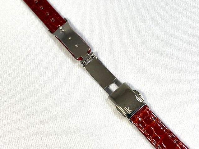 L0AW015J9 SEIKO ルキア 13mm 純正革ベルト クロコダイル レッド SSVW094/SSVW094J/1B22-0BC0用 ネコポス送料無料_画像6