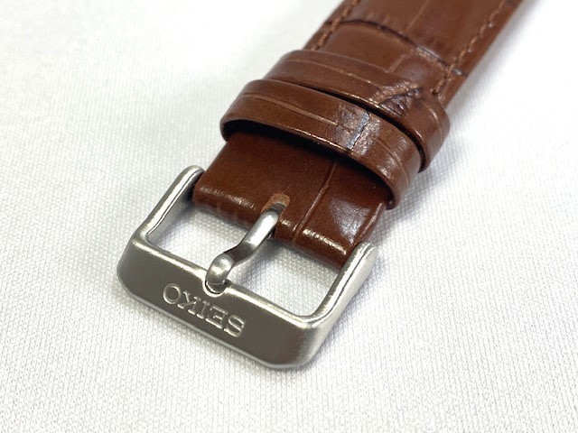 L07N012J0 SEIKO 20mm original leather belt car f type pushed . Brown SRP713J1/4R36-04H0 other for cat pohs free shipping 