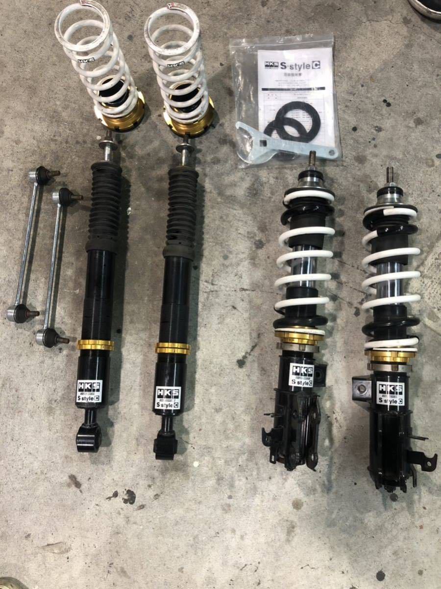 HKS　フルタップ車高調　ハイパーマックス　SスタイルC　フィット　GE6　GE8　GP1 GP4フィット　ハイブリッド　まだまだ使えます！_画像1