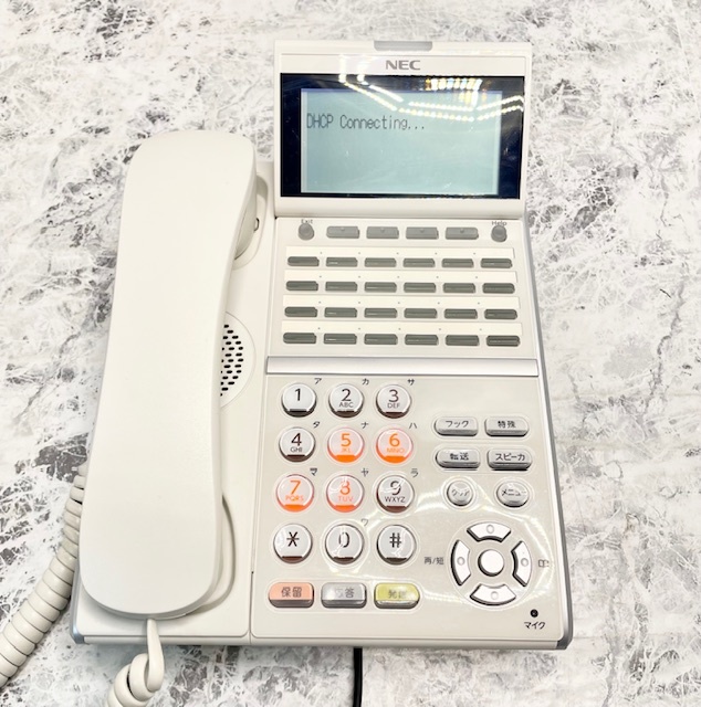 T2803 NEC Aspire UX DT800 Series ITZ-24D-2D(WH)TEL 24ボタンIP多機能電話機 10台セット_画像3
