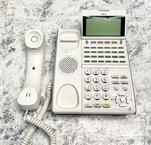 T2803 NEC Aspire UX DT800 Series ITZ-24D-2D(WH)TEL 24ボタンIP多機能電話機 10台セット_画像4